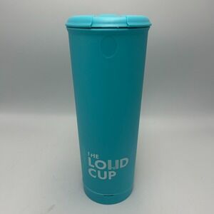 The Loud Cup Blue Tumbler Horn Noise Maker Stadium Athletic Sports Mom Game Fan